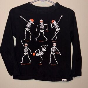 GAP Black Skeleton Dance Long Sleeve Tee